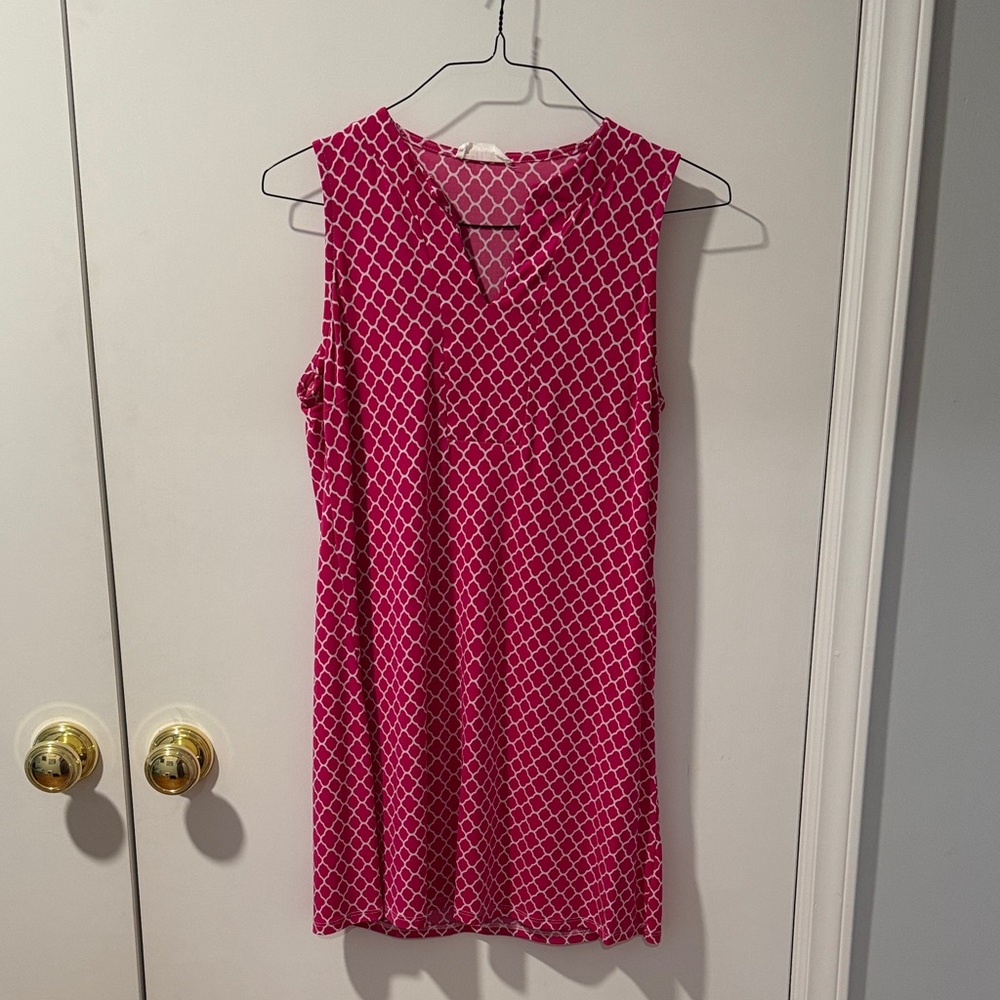 Pink Sleeveless Women's Dress